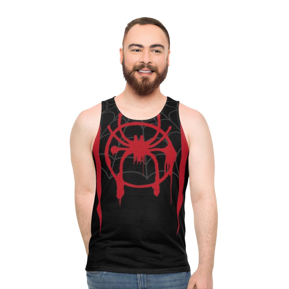 Miles Morales Spider-Verse Superhero Unisex Tank Top - men