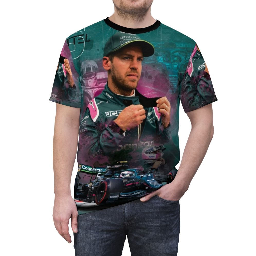 High-Quality Sebastian Vettel Inspired T-Shirt - men front