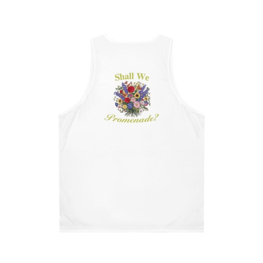 Bridgerton Netflix Shall We Promenade Unisex Floral Tank Top - Back