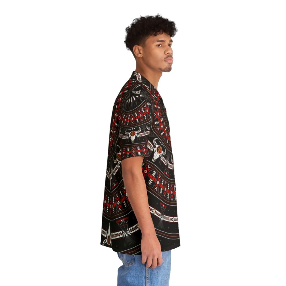 Buffalo spirit Hawaiian shirt with native american inspired designs - People Pight