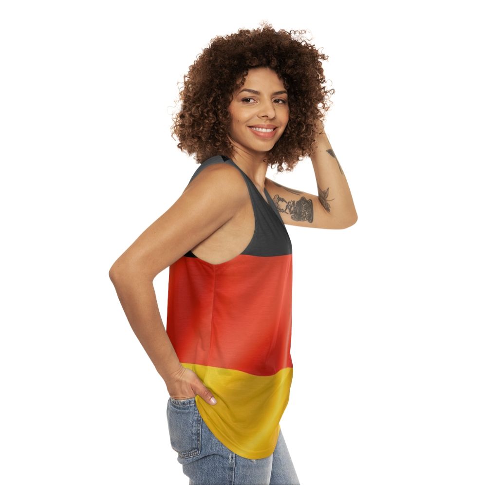 German Flag Unisex Tank Top - women side