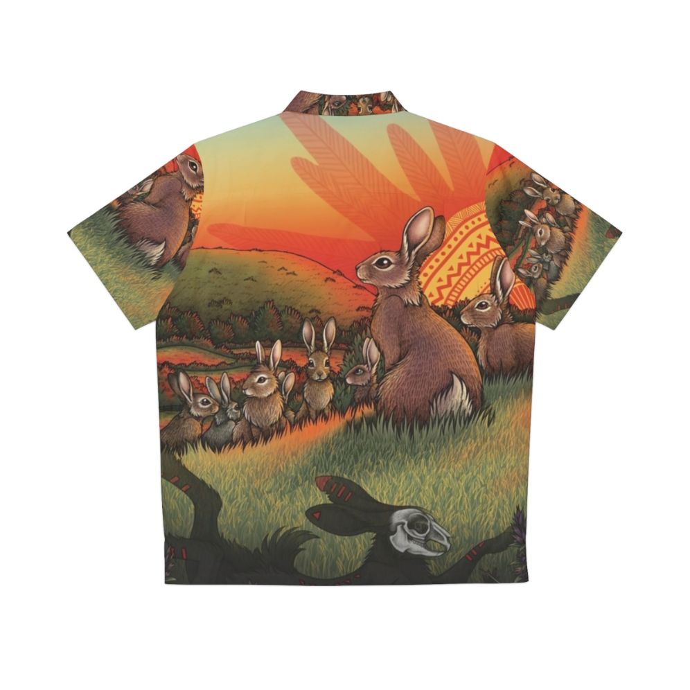 Watership Down Themed Hawaiian Shirt - Back