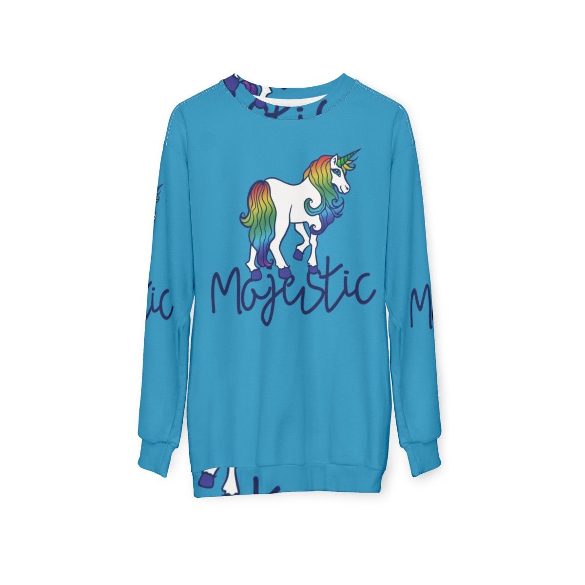 Majestic magical unicorn sweatshirt - hanging