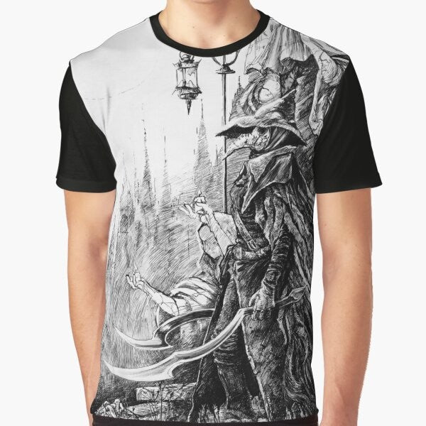 Bloodborne Eileen the Crow Plague Doctor Fan Art Graphic T-Shirt