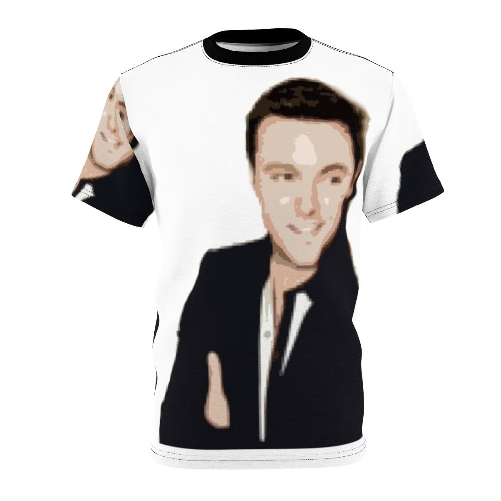 T-shirt with a stylized illustration of country music singer Nathan Carter