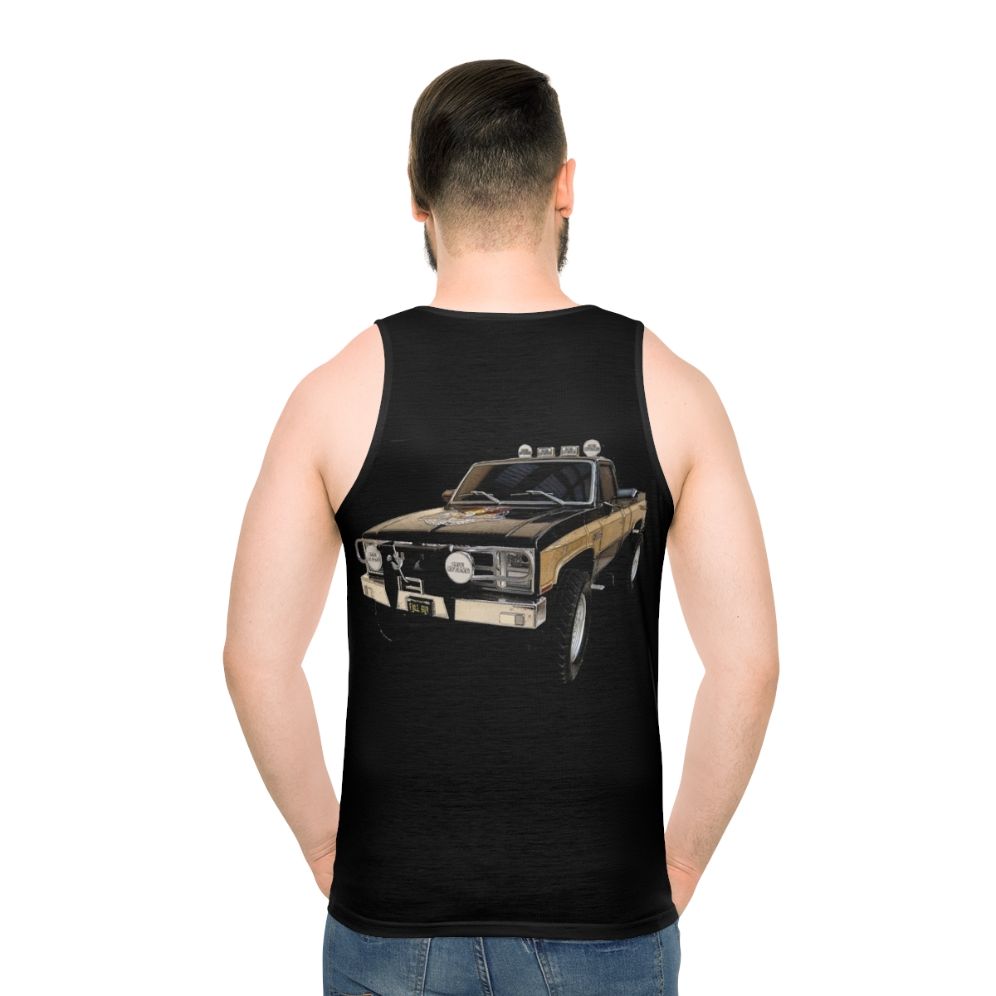 Unisex The Fall Guy GMC Sierra Grande Tank Top - men back