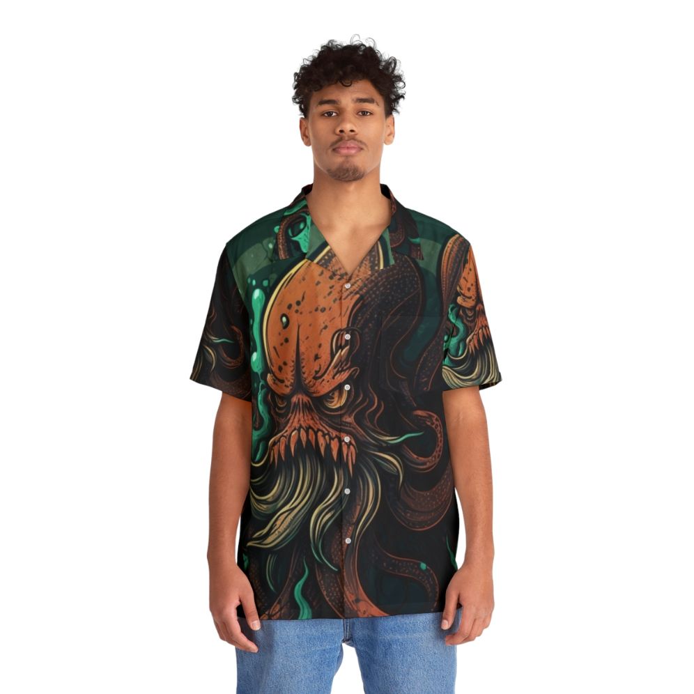 Mythical sea creatures hawaiian shirt - People Front