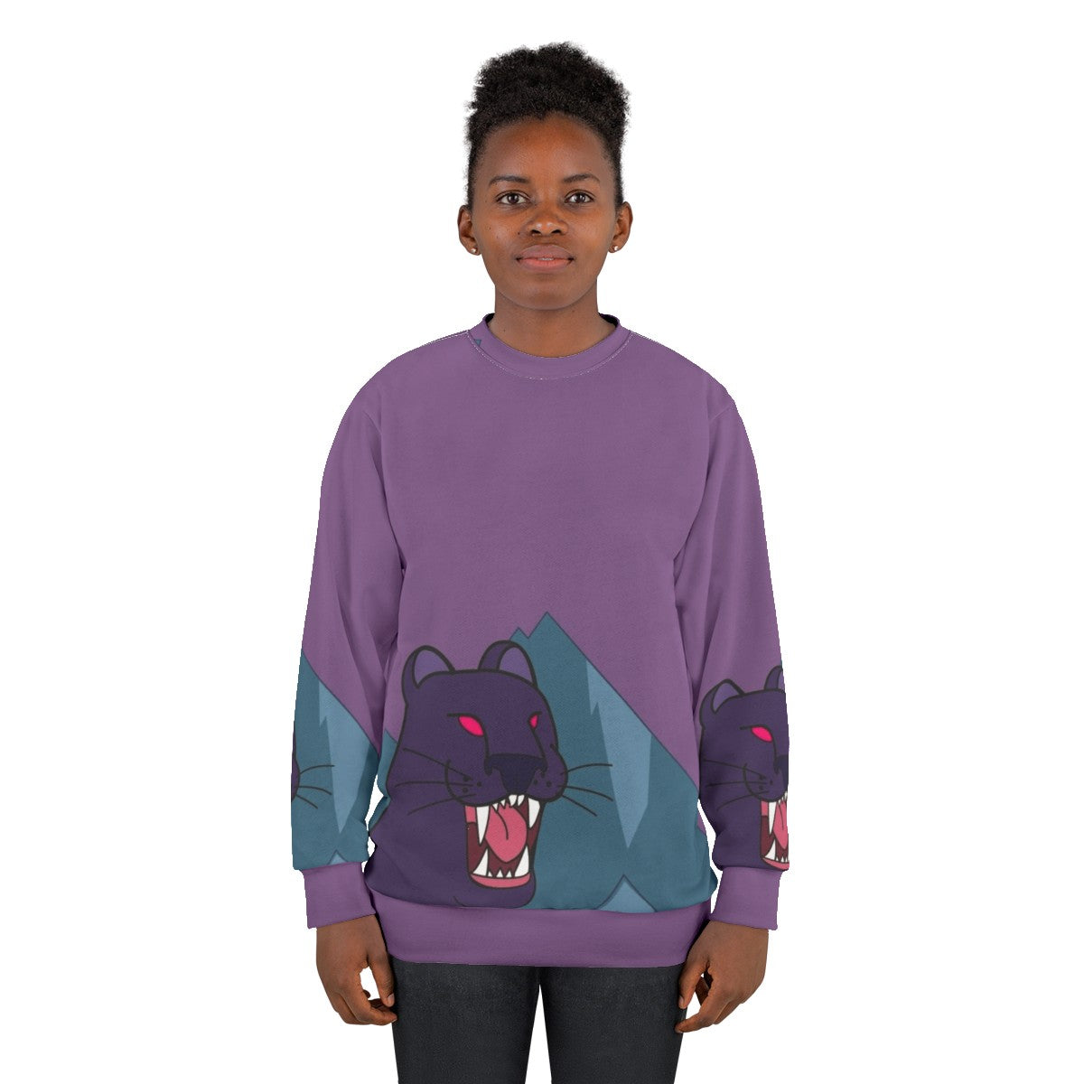 Panther Dark Violet Gravity Falls Sweatshirt - women