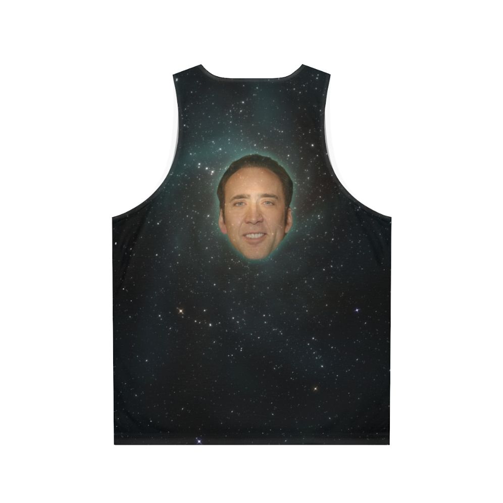 Nicolas Cage Unisex Tank Top - Back