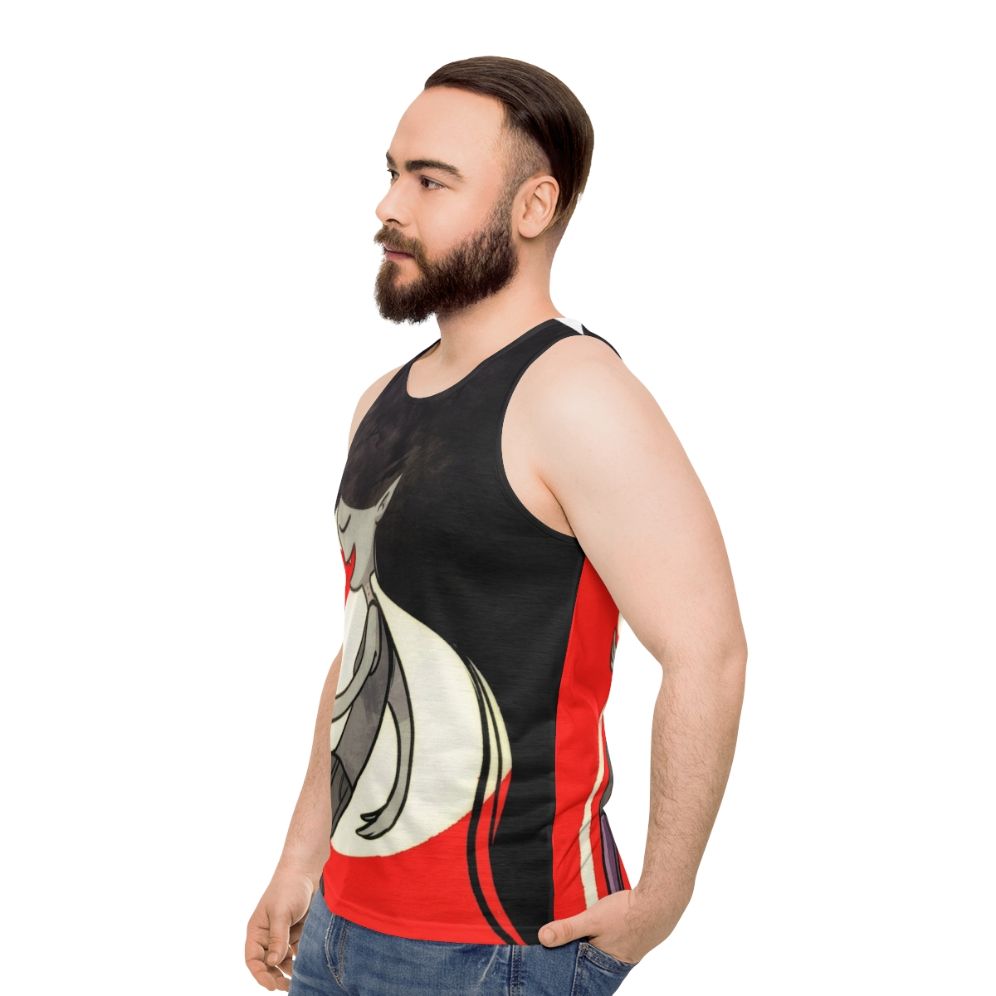 Unisex tank top featuring Marceline the Vampire Queen from the popular cartoon series Adventure Time - men side