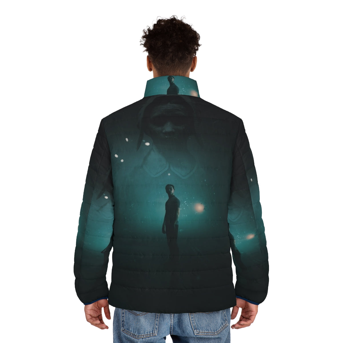 Dark Pictures Little Hope Puffer Jacket - Gaming Anthology for PS4, Xbox, PC - men back