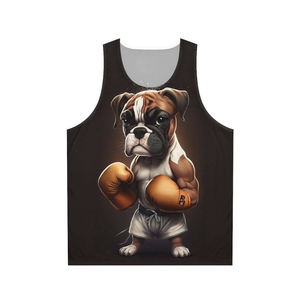 Boxer dog unisex tank top