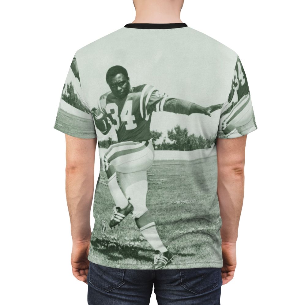 Vintage-inspired jersey featuring the iconic Saskatchewan Roughriders design - men back