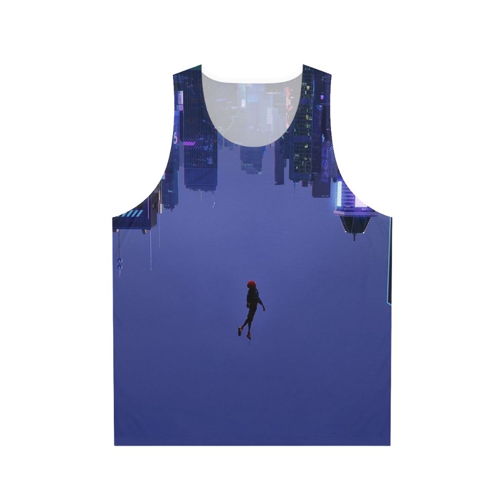 "Spiderman-inspired 'Not Falling But Rising' unisex tank top"