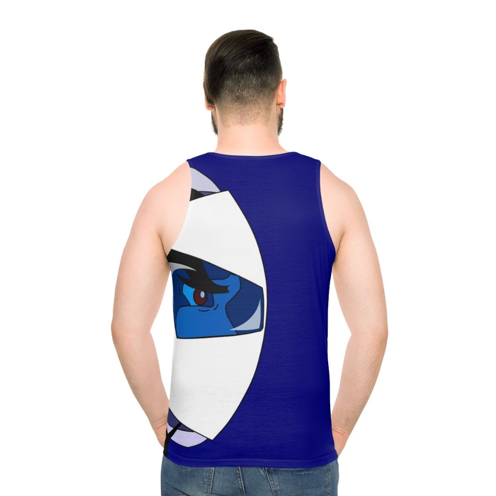 Goldorak Anime Mecha Unisex Tank Top - men back