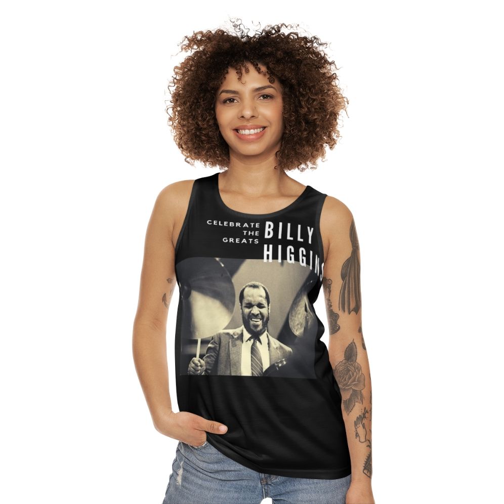 Unisex Tank Top Featuring Jazz Drummer Billy Higgins - women