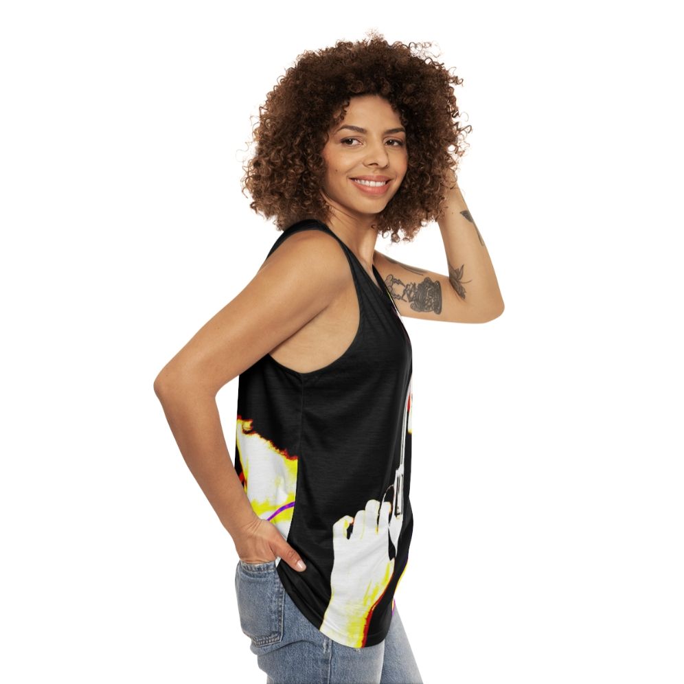 Smokin' Gun unisex graphic tank top - women side