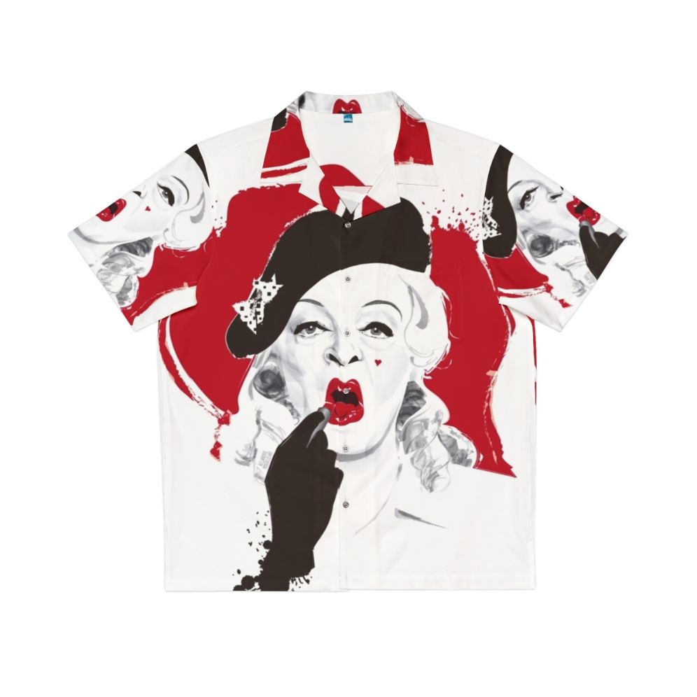 Baby Jane Lipstick Hawaiian Shirt by Alejandro Mogollo