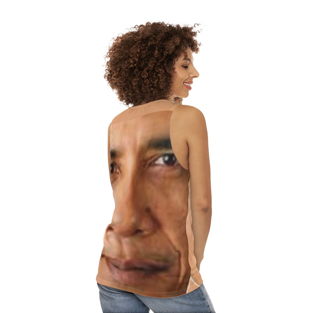 Obama vs Trump Unisex Tank Top - women back