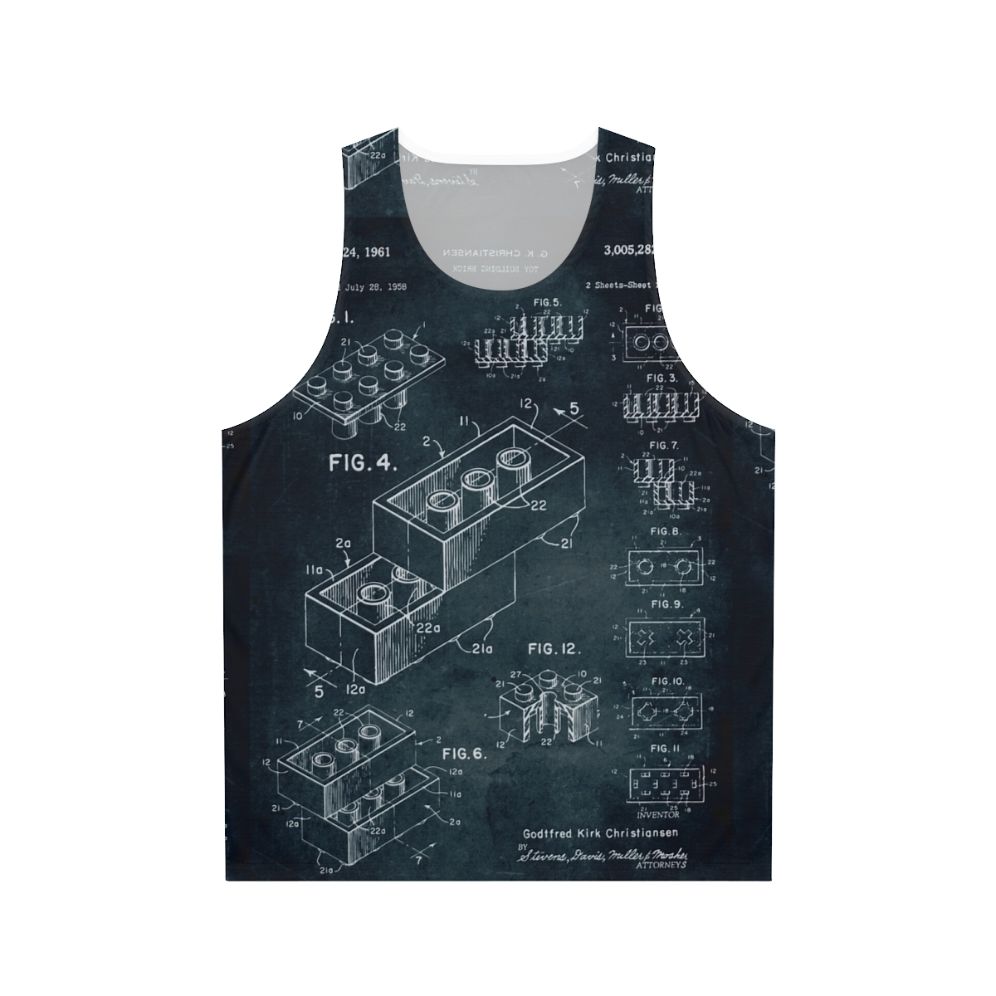 1958 Toy Building Brick Unisex Tank Top