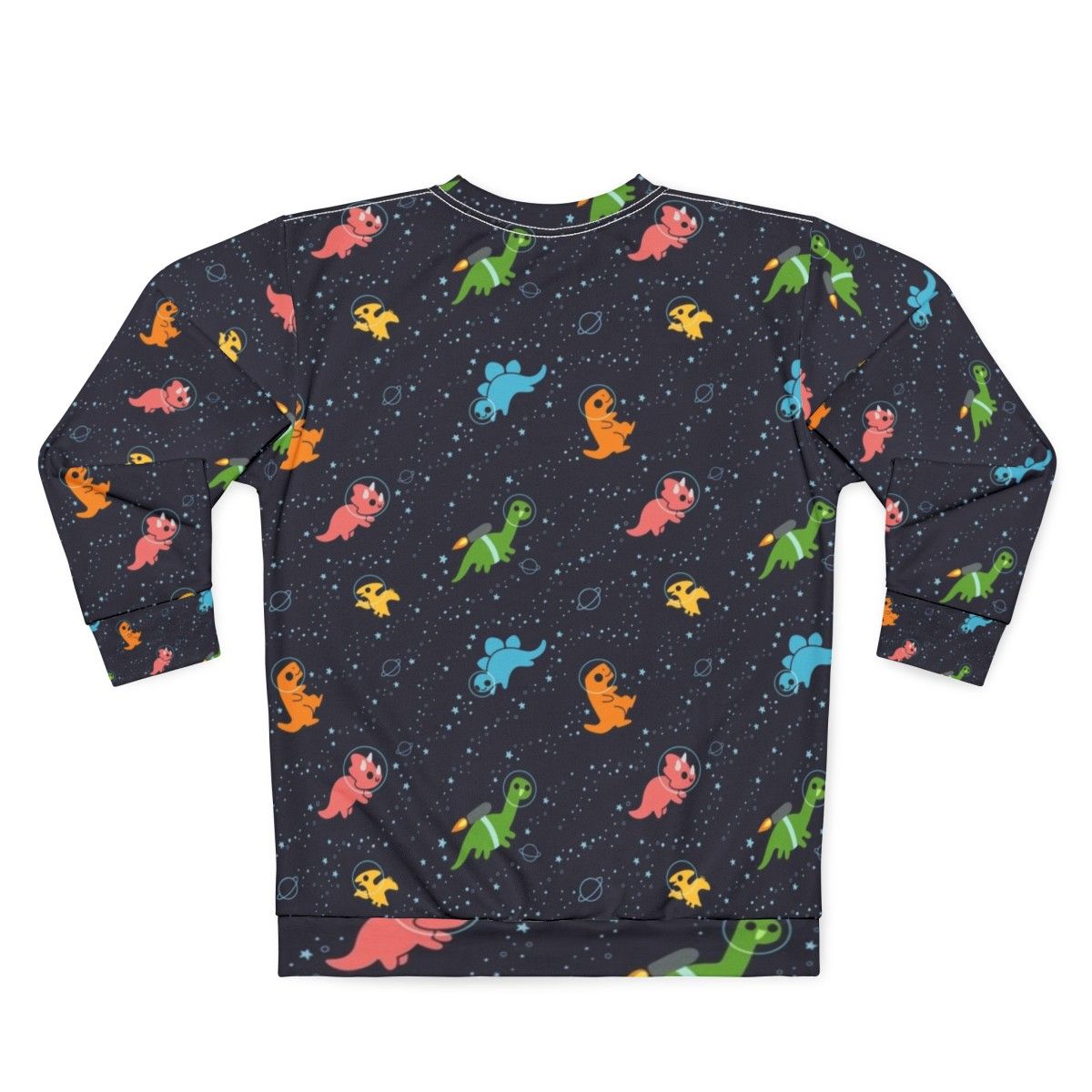 Galaxy Space Dinosaur Sweatshirt - Back