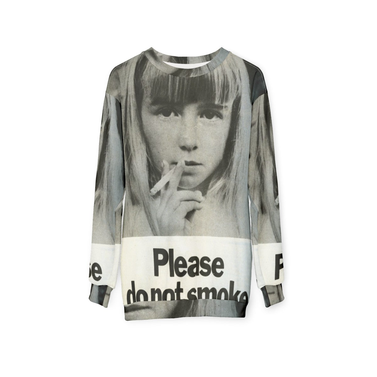 Anti-Smoking 1972 Vintage-Style Sweatshirt - hanging