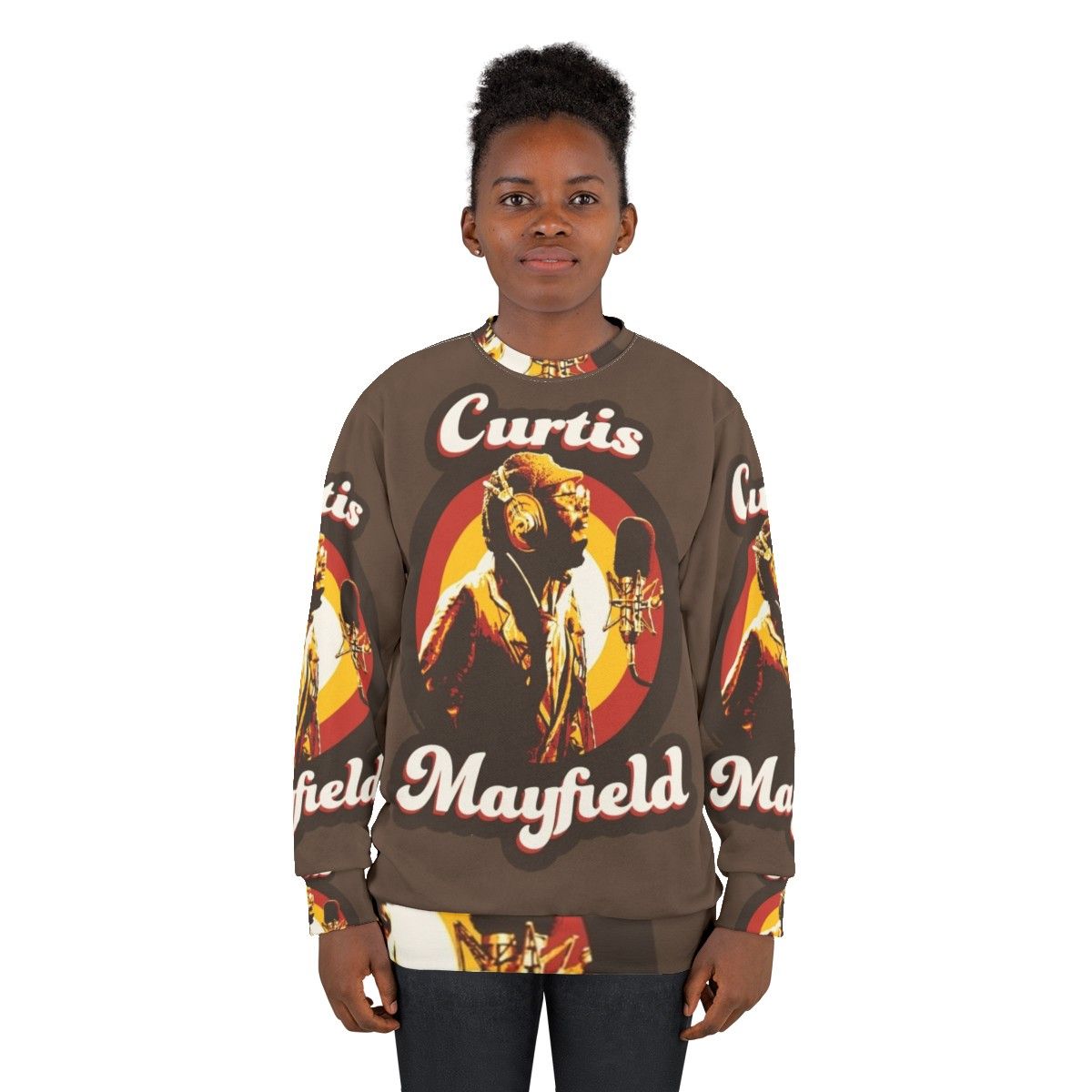 Vintage Curtis Mayfield 70s Funky Soul Sweatshirt - women