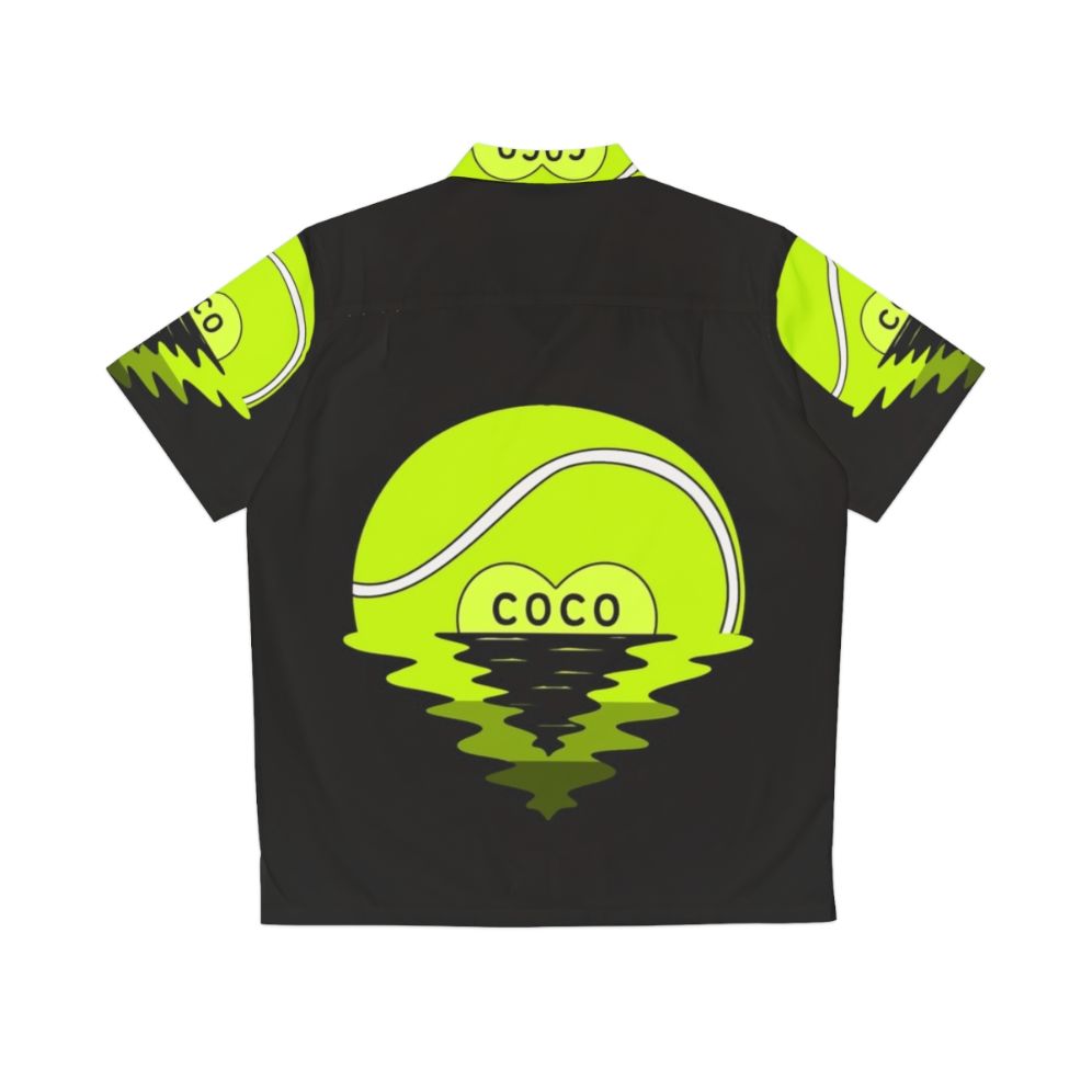 Coco Gauff Hawaiian Shirt with Conan Obrien Branding - Back