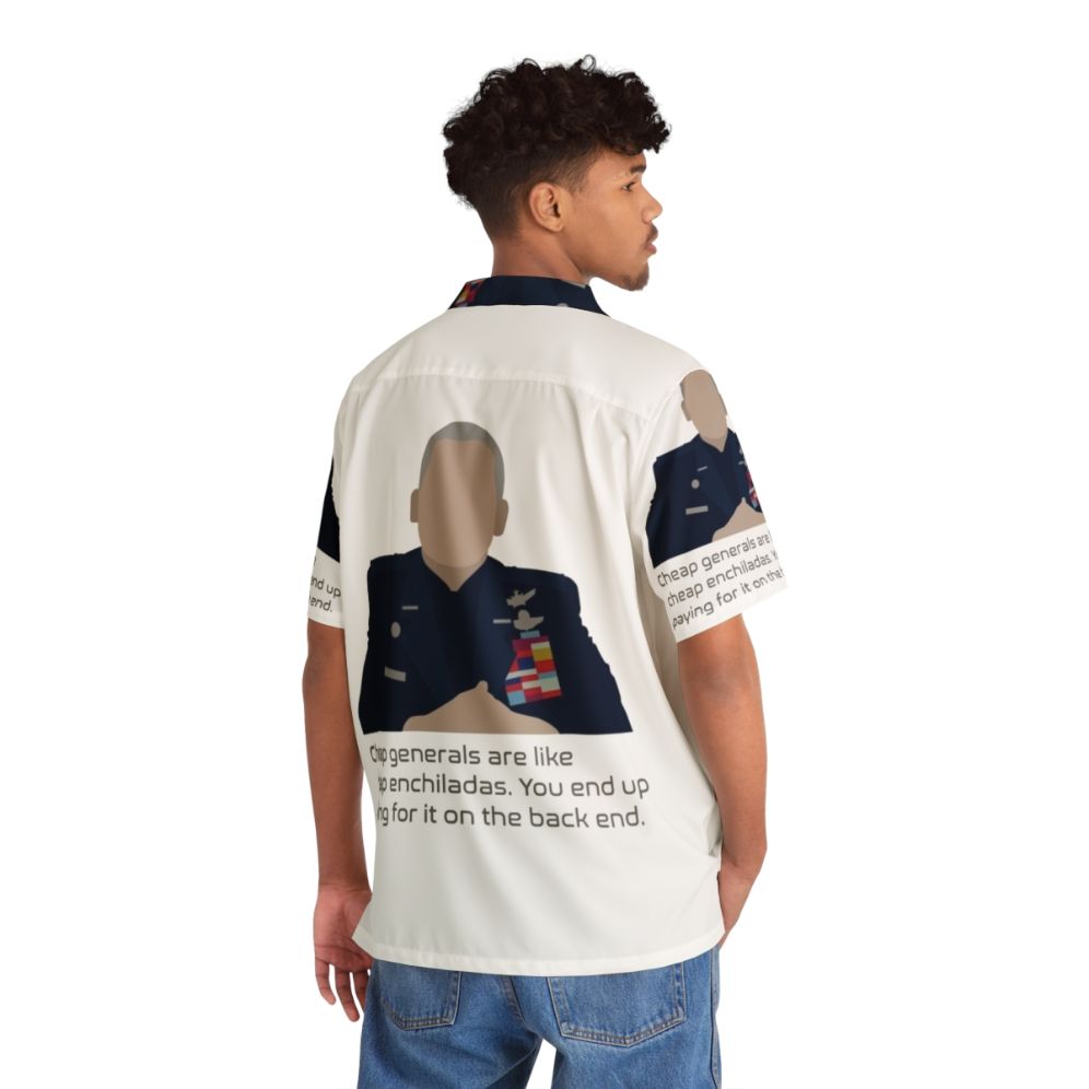 Cheap Generals Hawaiian Shirt with Comedy Series Space Force Astronaut - People Back