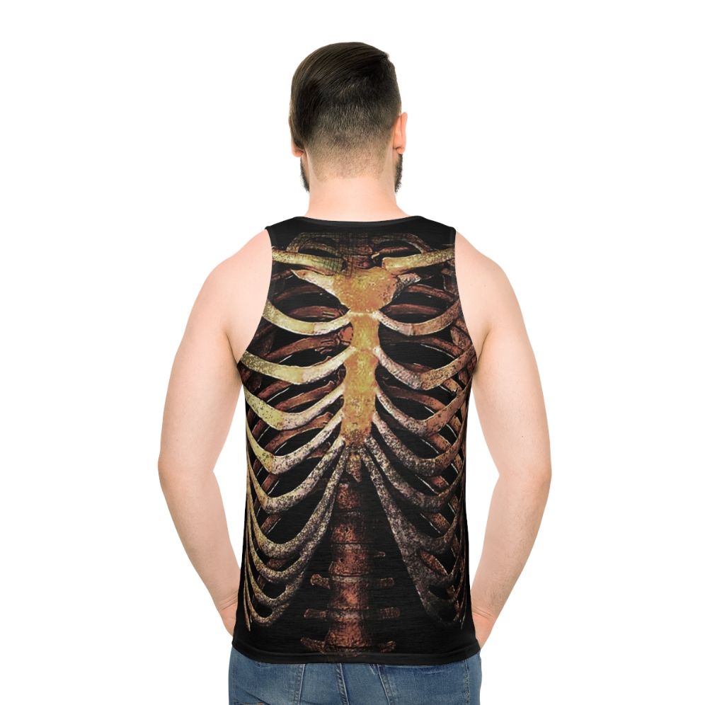 Rib Cage Unisex Tank Top - men back