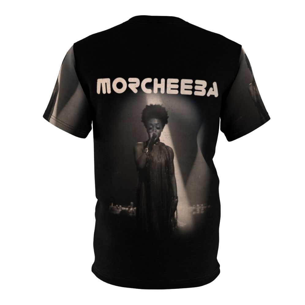 Morcheeba-inspired AOP T-shirt featuring a trippy, abstract design - Back