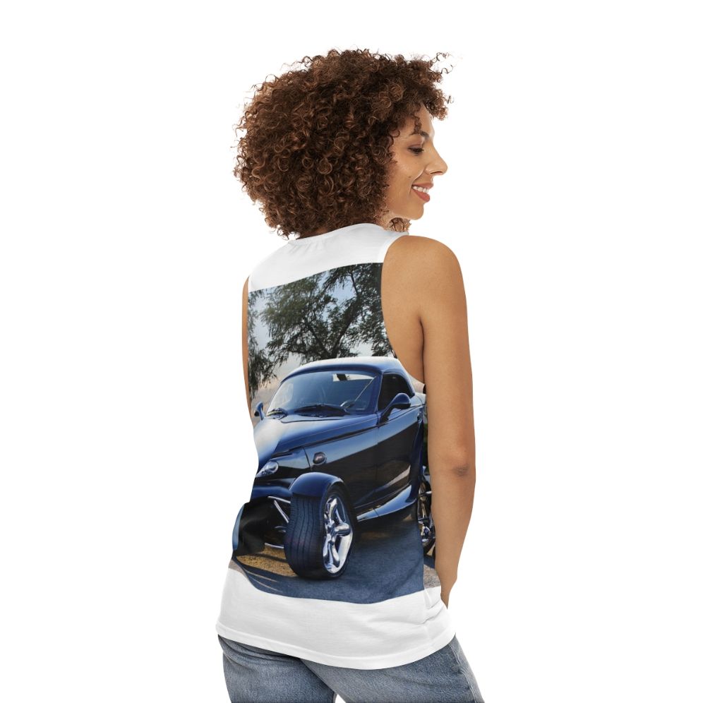 2000 Plymouth Prowler Panther 3 Unisex Race Car Tank Top - women back