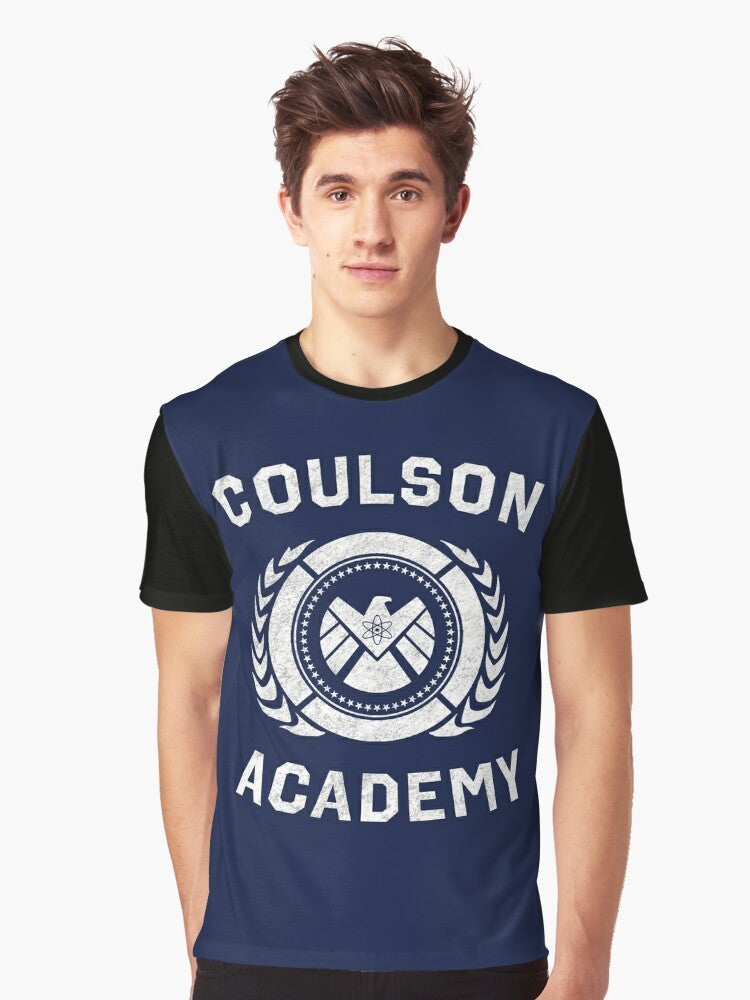 Graphic t-shirt with Agent Academy and Coulson and Philinda Pride design - Men