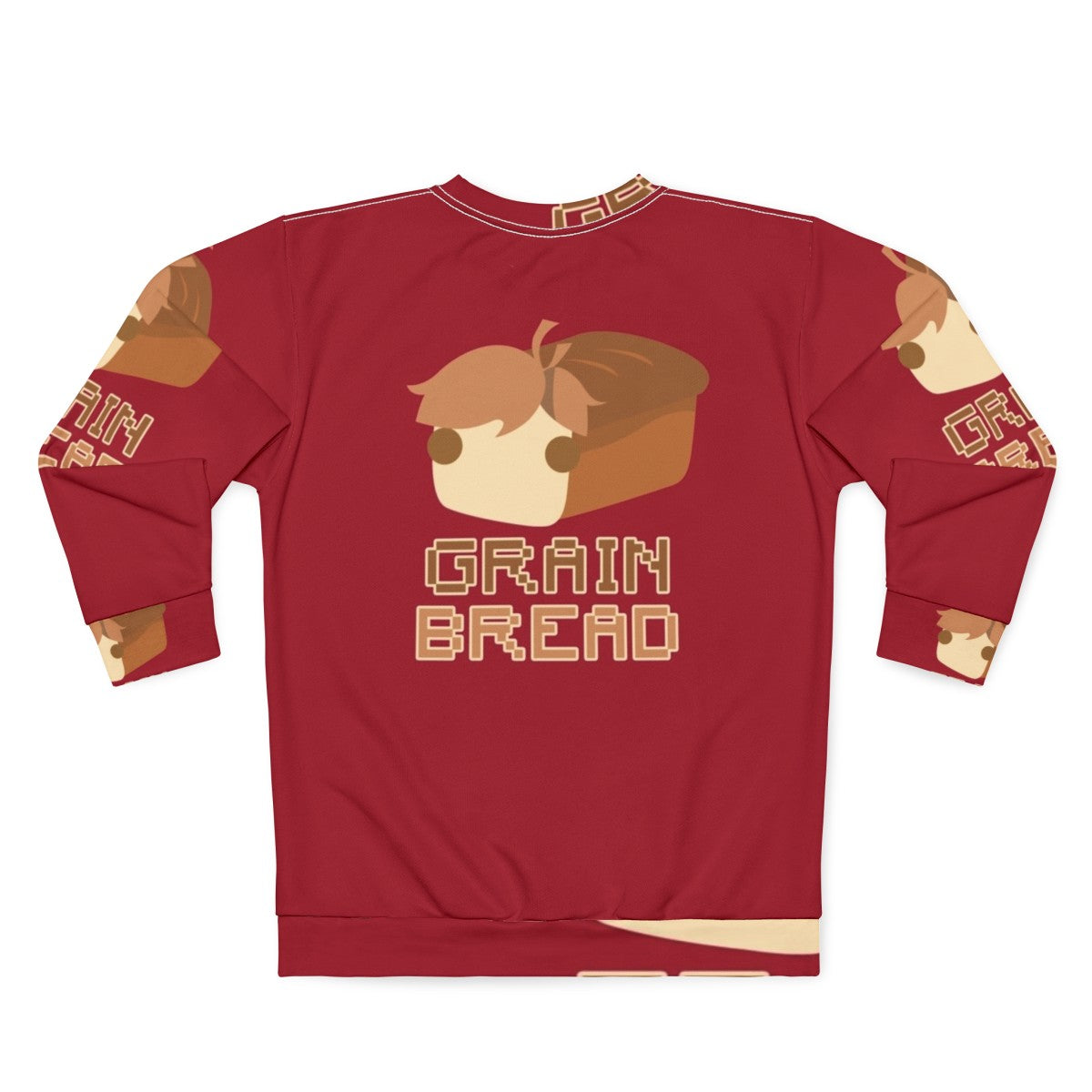 Grain Bread Sweatshirt with Hermitcraft Season 7 Design - Back