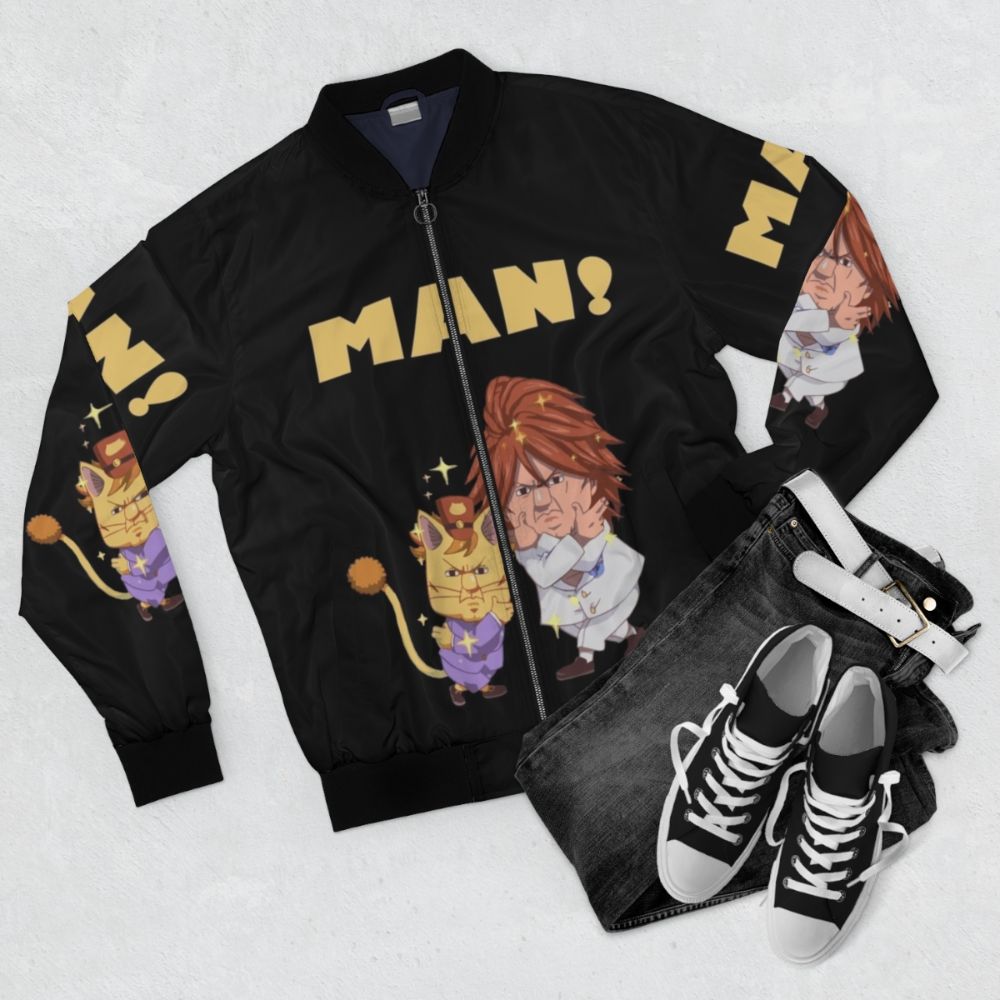 Fairy Tail Ichiya & Nichiya Bomber Jacket - Flat lay