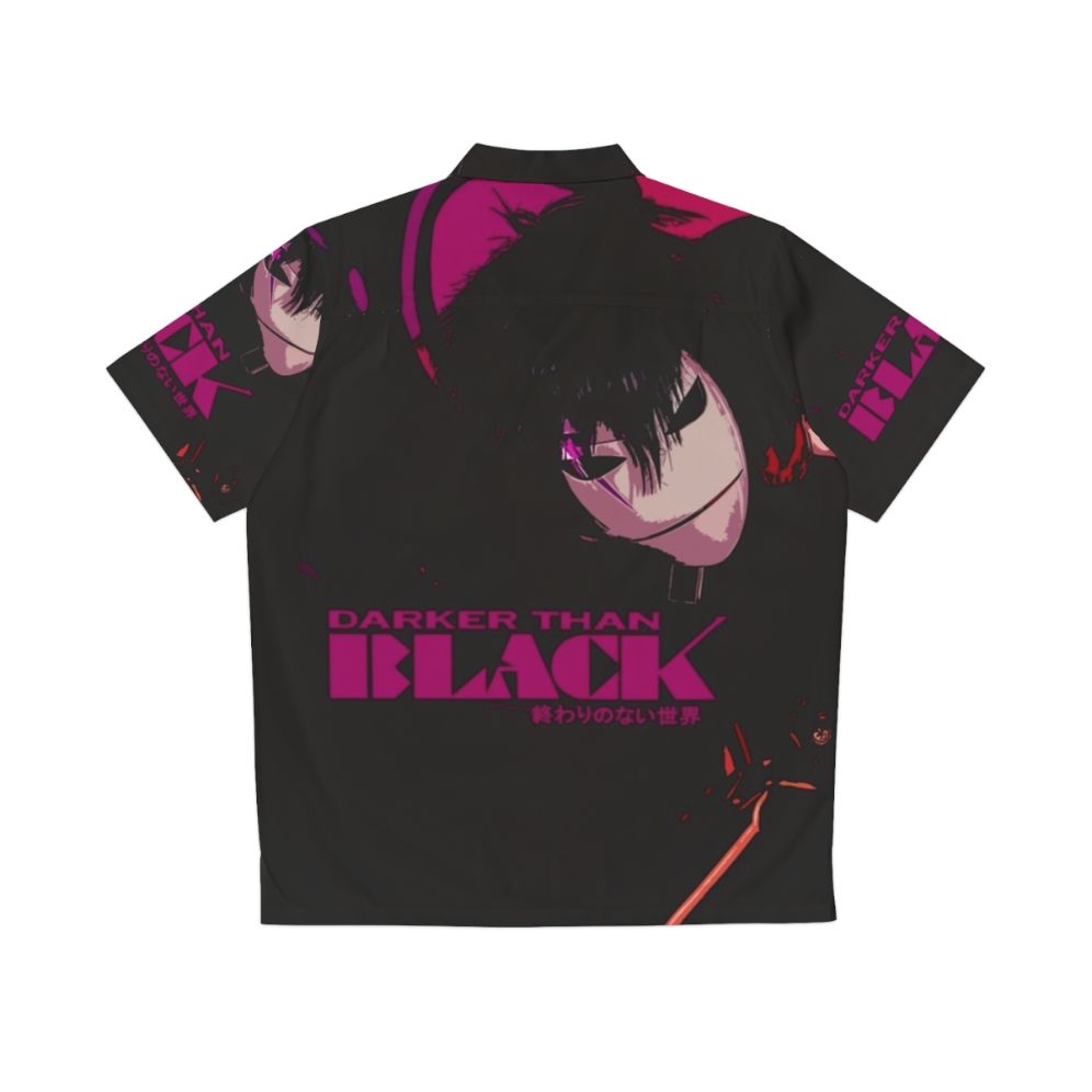 Black Reaper Darker Than Black Hawaiian Shirt - Back