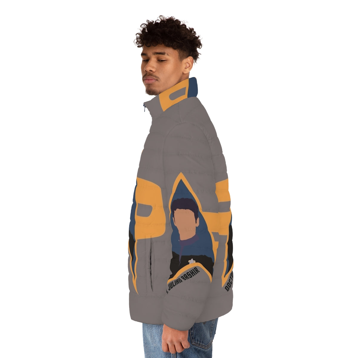 Star Trek DS9 Dr. Bashir Puffer Jacket - men side left