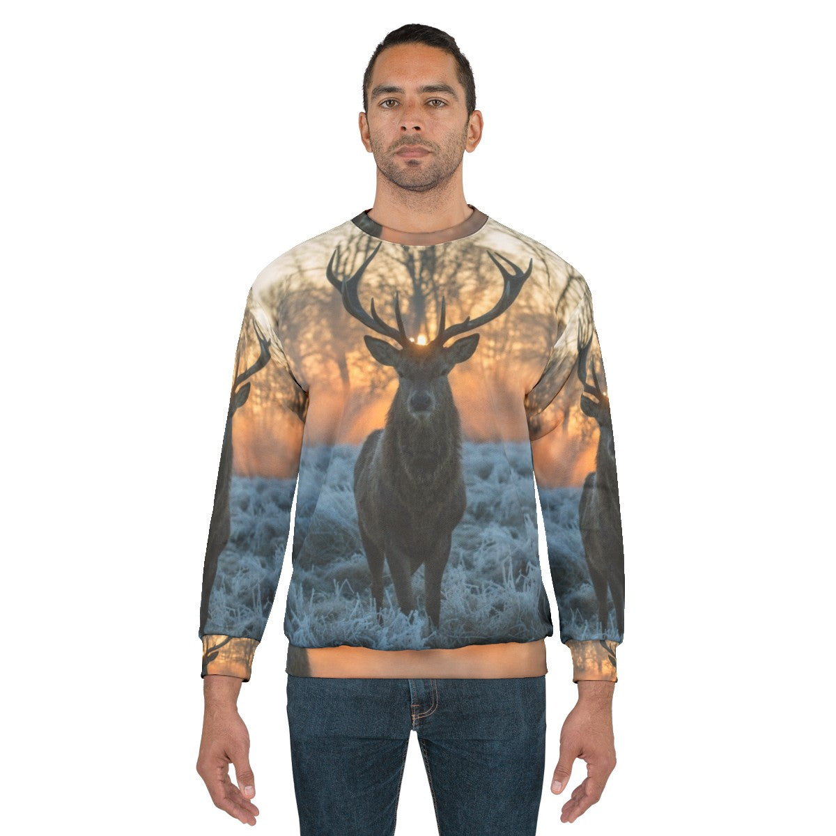 Legendary Stag Sweatshirt - Scottish Highlands Hunting Wildlife - men