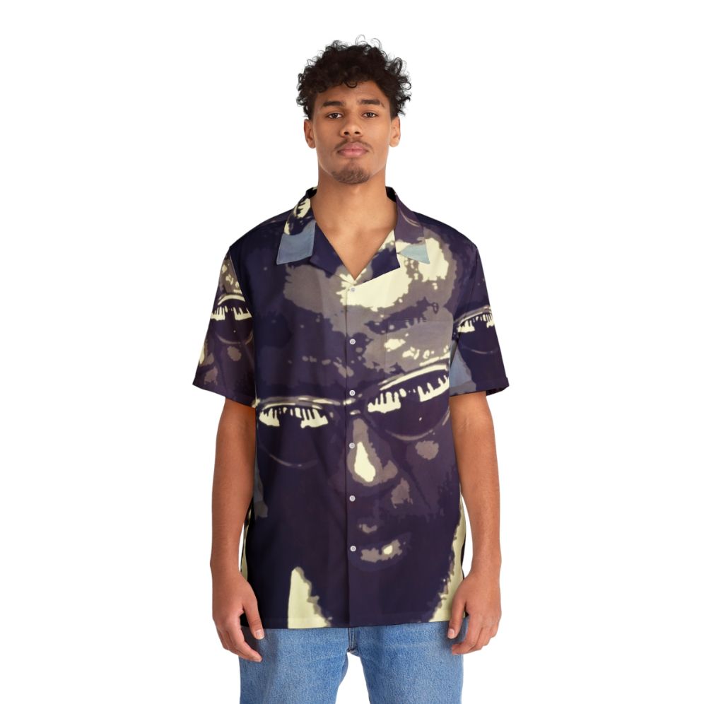 Thelonious Monk Hawaiian Shirt with Jazz Music Motif - People Front