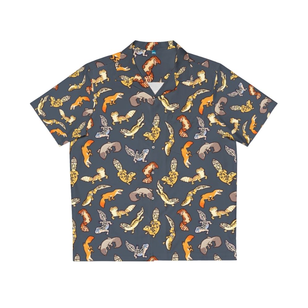 Chub Geckos Hawaiian Shirt in Dark Grey