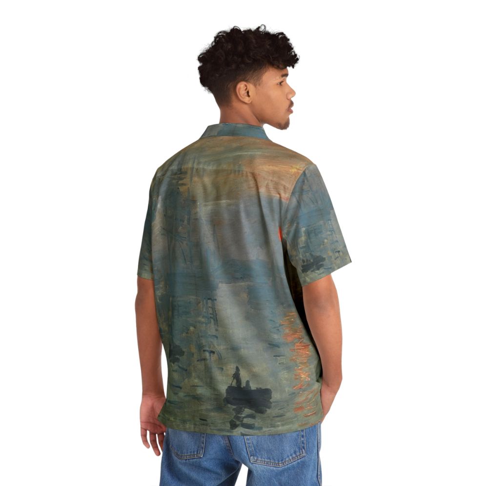 Monet Impression Sunrise Fine Art Hawaiian Shirt - People Back