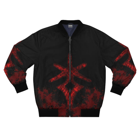 Dark Knight Bomber Jacket featuring a claymore and the symbol of darkness from Final Fantasy XIV