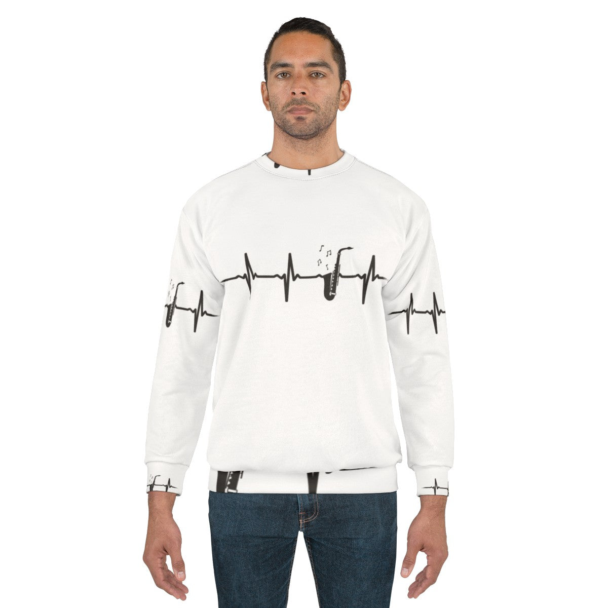 Saxophone Heartbeat Sweatshirt - men