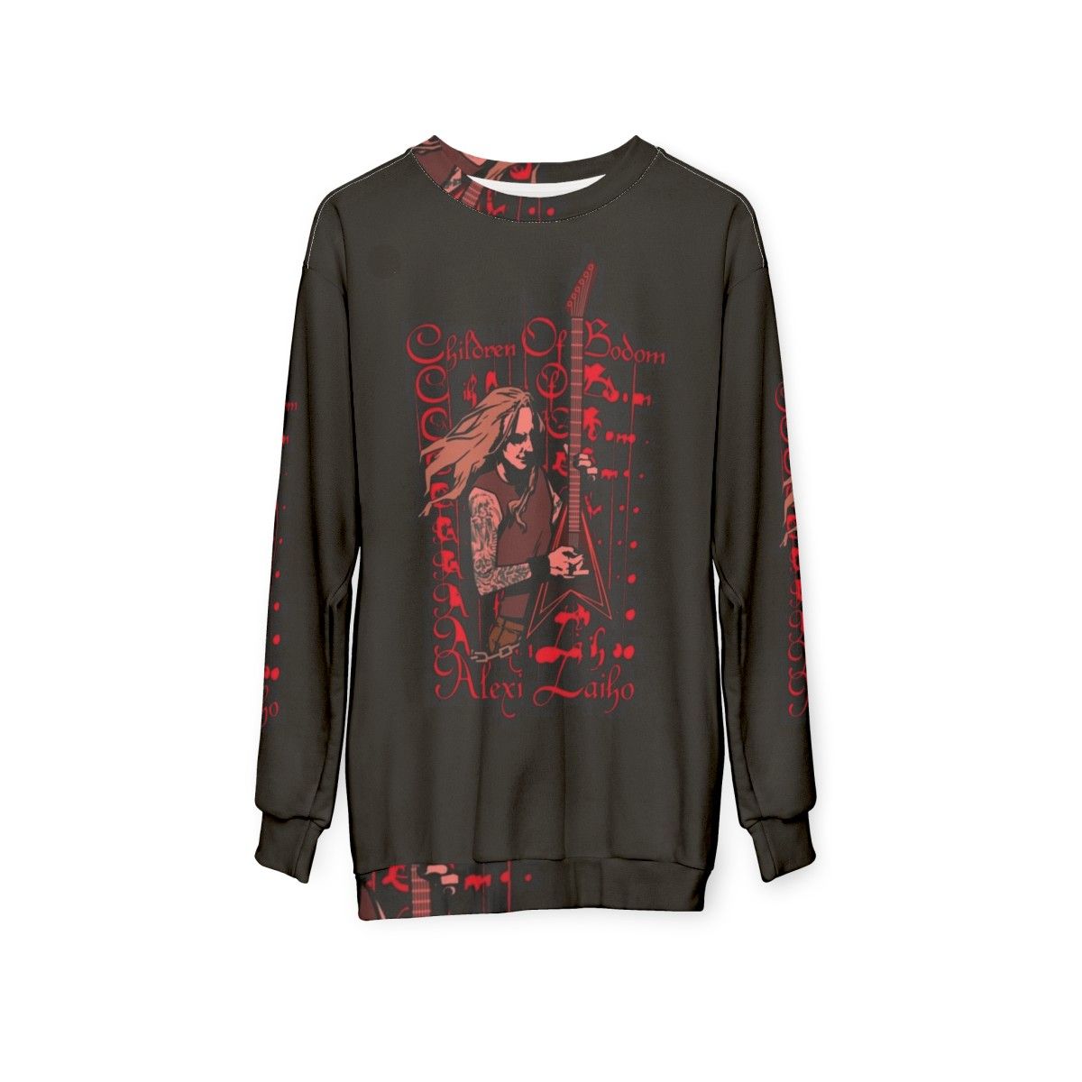 Alexi Laiho Children of Bodom Heavy Metal Sweatshirt - hanging