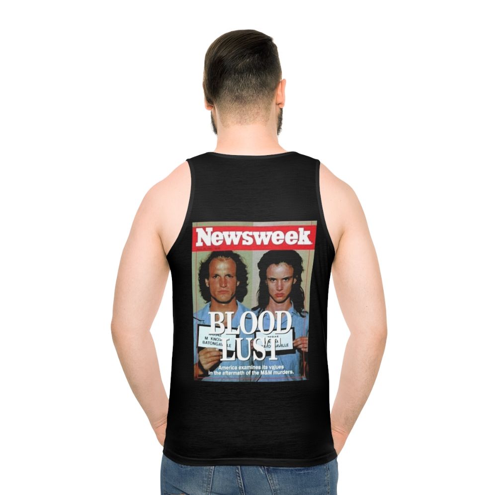 Vintage-inspired "Natural Born Killers" unisex tank top - men back