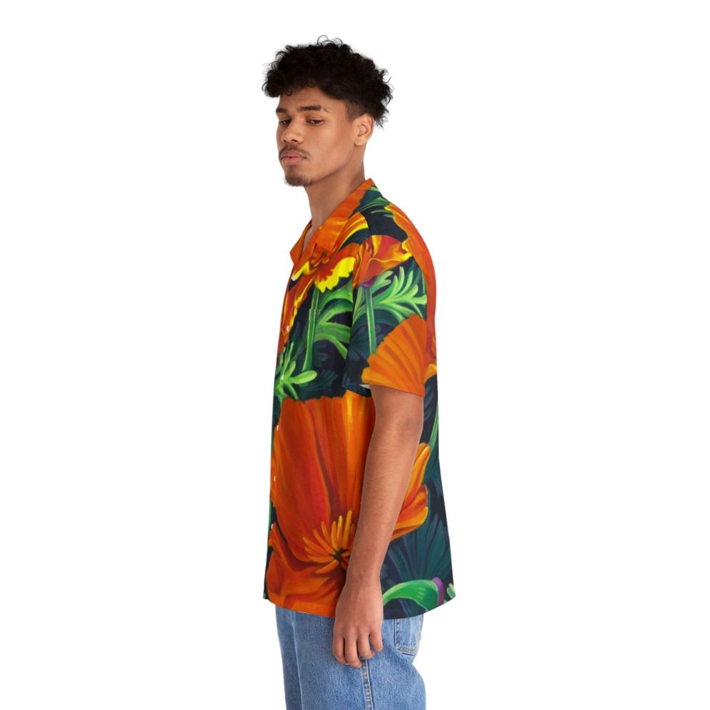 California Poppies Hawaiian Shirt - People Left