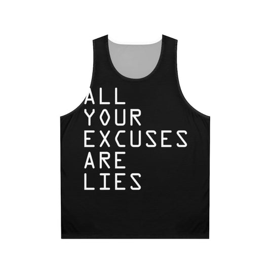 Unisex fitness motivational tank top