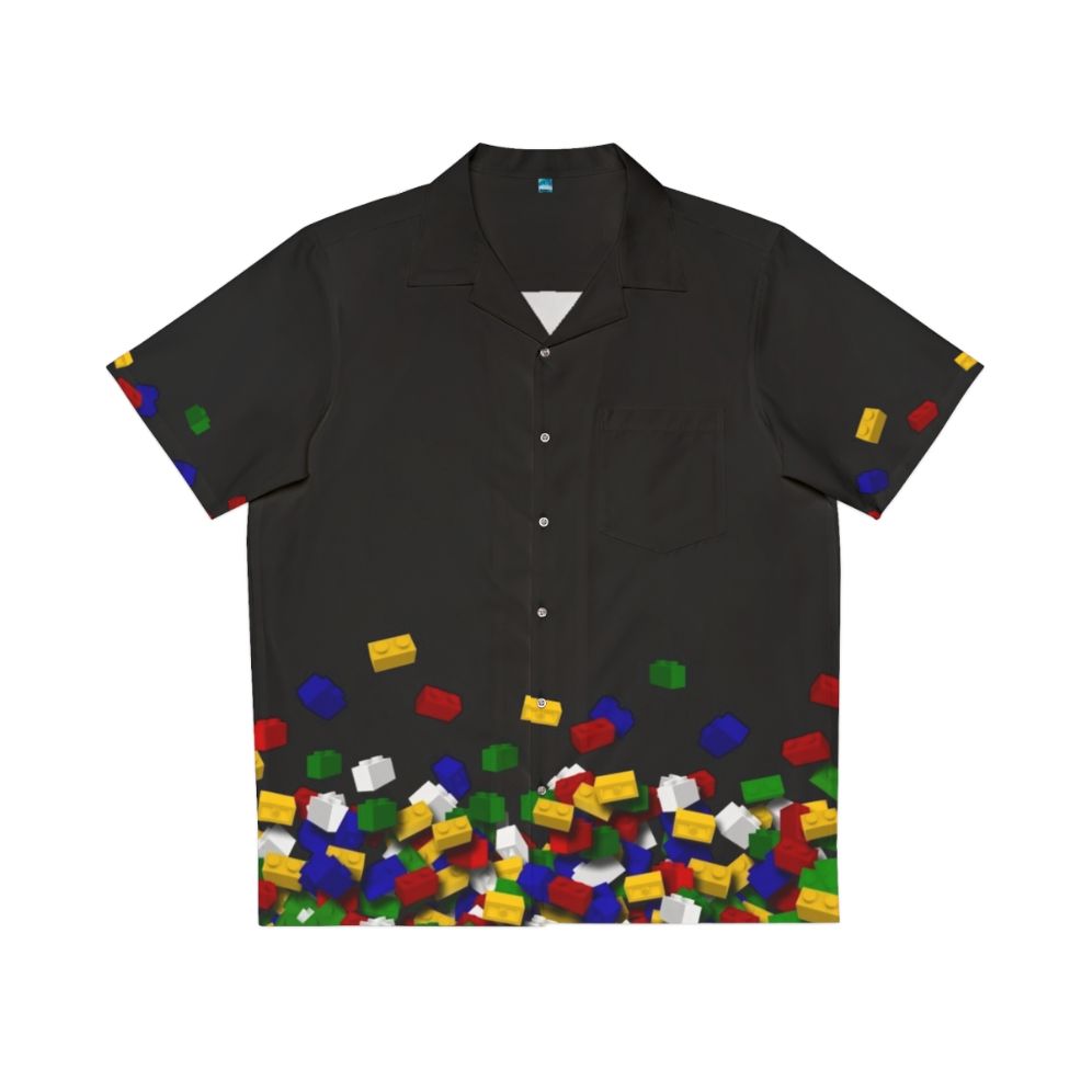 Brick Art Hawaiian Shirt featuring LEGO® inspired design