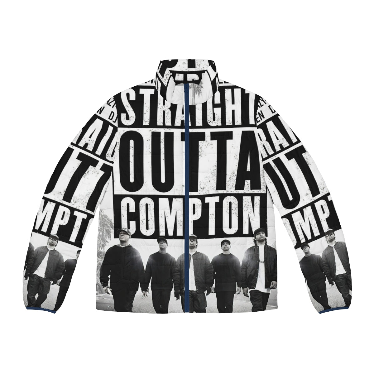 NWA Cover Puffer Jacket - Rap Inspired Puffer Jacket