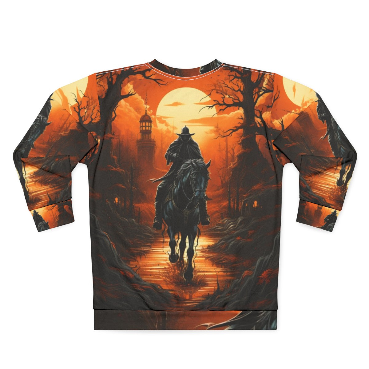 Headless Horseman Halloween Sweatshirt - Back